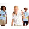 French Toast Girls 2 Pack Short Sleeve Stretch Piqué Polo(Light Blue)