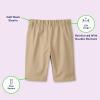 French Toast Girls Adaptive Bermuda Shorts with Hook and Loop Closure(Navy (New))