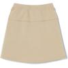 French Toast Girls Adaptive Pleated Ponte Scooter Skirt with Pull-Up Lift Loops(Khaki)