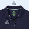 French Toast Girls Adaptive Short Sleeve Polo Dress with Hidden Hook and Loop Placket Closure(Navy)