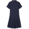 French Toast Girls Adaptive Short Sleeve Polo Dress with Hidden Hook and Loop Placket Closure(Navy)