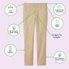 French Toast Girls Adaptive Straight Leg Stretch Twill Pant(Khaki (New))