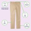 French Toast Girls Adaptive Straight Leg Stretch Twill Pant(Khaki (New))