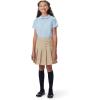French Toast Girls Adjustable Waist Pleated-Front Two-tab Scooter(Heather Gray)