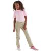 French Toast Girls’ Adjustable Waist Stretch Twill Straight Leg Pant (Standard & Plus), Khaki, 18 Plus