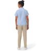 French Toast Girls’ Fitted Short Sleeve Wrinkle-Resistant Blouse(Light Blue)