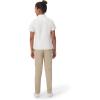 French Toast Girls’ Fitted Short Sleeve Wrinkle-Resistant Blouse(White)
