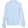 French Toast Girls’ Picot Collar Polo Shirt with Long Sleeves (Kids Standard & Plus Size)(Light Blue)