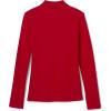 French Toast Girls’ Picot Collar Polo Shirt with Long Sleeves (Kids Standard & Plus Size)(Red)