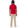 French Toast Girls’ Picot Collar Polo Short Sleeve Shirt (Kids Standard & Plus Size), Red, 10-12