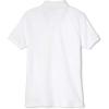 French Toast Girls’ Picot Collar Polo Short Sleeve Shirt (Kids Standard & Plus Size), White, 18-20