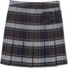 French Toast Girls’ Plaid Adjustable Waist Pleated-Front Two-tab Scooter(Blue & Gold Plaid)