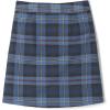 French Toast Girls’ Plaid Adjustable Waist Pleated-Front Two-tab Scooter(Blue & Red Plaid)
