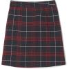 French Toast Girls’ Plaid Adjustable Waist Pleated-Front Two-tab Scooter(Navy & Red Plaid)
