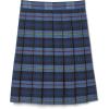 French Toast Girls’ Plaid Pleated Skirt(Blue & Red Plaid)
