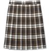 French Toast Girls’ Plaid Pleated Skirt(Brown Plaid)