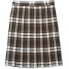 French Toast Girls’ Plaid Pleated Skirt(Brown Plaid)