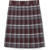 French Toast Girls’ Plaid Pleated Skirt(Burgundy Plaid)