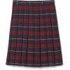 French Toast Girls’ Plaid Pleated Skirt(Navy & Red Plaid)