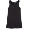 French Toast Girls’ Pleated Hem Jumper with Ribbon(Black)