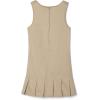 French Toast Girls’ Pleated Hem Jumper with Ribbon(Khaki)
