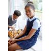 French Toast Girls’ Pleated Hem Jumper with Ribbon(Navy)