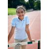French Toast Girls Puff Sleeve Double Button Polo(Light Blue)