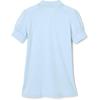 French Toast Girls Puff Sleeve Double Button Polo(Light Blue)