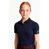 French Toast Girls Puff Sleeve Double Button Polo(Navy)
