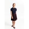 French Toast Girls Puff Sleeve Double Button Polo(Navy)