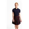 French Toast Girls Puff Sleeve Double Button Polo(Navy)