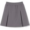 French Toast Girls’ Pull-on Kick Pleat Scooter School Uniform Skirt(Grey)