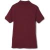 French Toast Girls’ Short Sleeve Picot Collar Polo School Uniform Shirt (Standard and Plus)(Burgundy)