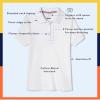 French Toast Girls’ Short Sleeve Picot Collar Polo School Uniform Shirt (Standard and Plus)(Light Blue)