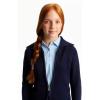 French Toast Girls’ Short Sleeve Picot Collar Polo School Uniform Shirt (Standard and Plus)(Light Blue)