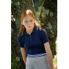 French Toast Girls’ Short Sleeve Picot Collar Polo School Uniform Shirt (Standard and Plus)(Navy)