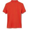 French Toast Girls’ Short Sleeve Picot Collar Polo School Uniform Shirt (Standard and Plus)(Orange)