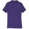 French Toast Girls’ Short Sleeve Picot Collar Polo School Uniform Shirt (Standard and Plus)(Purple)