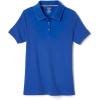 French Toast Girls’ Short Sleeve Picot Collar Polo School Uniform Shirt (Standard and Plus)(Royal)