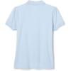 French Toast Girls’ Short Sleeve Ruffle Polo(Light Blue)