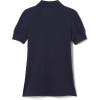 French Toast Girls’ Short Sleeve Ruffle Polo(Navy)