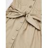 French Toast Girls’ Short Sleeve Safari Dress(Khaki Beige)