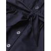 French Toast Girls’ Short Sleeve Safari Dress(Navy Blue)