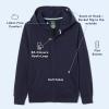 French Toast Unisex Child Adaptive Long Sleeve Fleece Hoodie With Flat Seams And Hidden Hook Loop Closure Sweatshirt(Navy)