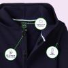 French Toast Unisex Child Adaptive Long Sleeve Fleece Hoodie With Flat Seams And Hidden Hook Loop Closure Sweatshirt(Navy (New))