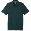 French Toast Boys’ Short Sleeve Moisture Wicking Stretch Sport Polo Shirt (Kids Standard & Husky Sizes)(Hunter Green)