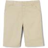 French Toast Girls Adaptive Bermuda Shorts with Hook and Loop Closure(Khaki)