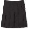 French Toast Girls Adjustable Waist Pleated-Front Two-tab Scooter(Black)