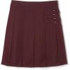 French Toast Girls Adjustable Waist Pleated-Front Two-tab Scooter(Burgundy)