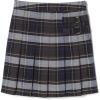 French Toast Girls’ Plaid Adjustable Waist Pleated-Front Two-tab Scooter(Blue & Gold Plaid)